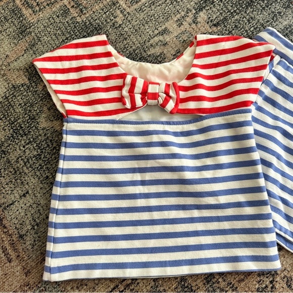 Girls Kate Spade Striped Set sz 4Y - Picture 2 of 4